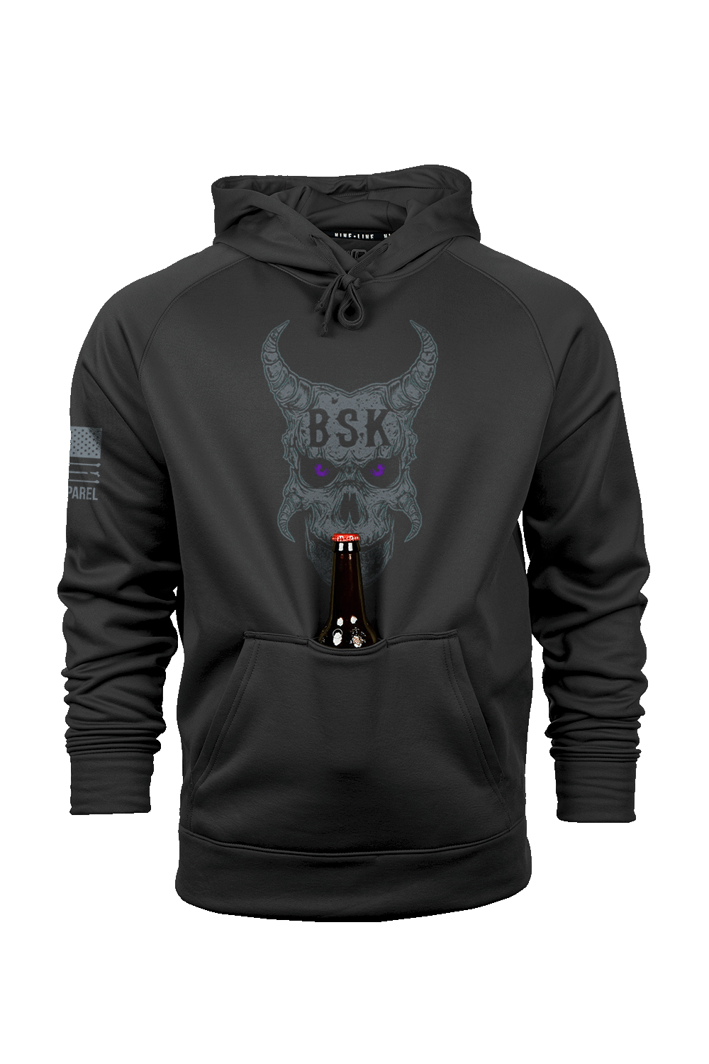 Raglan Tailgater Hoodie - BSK | Undertaker - Nine Line Apparel